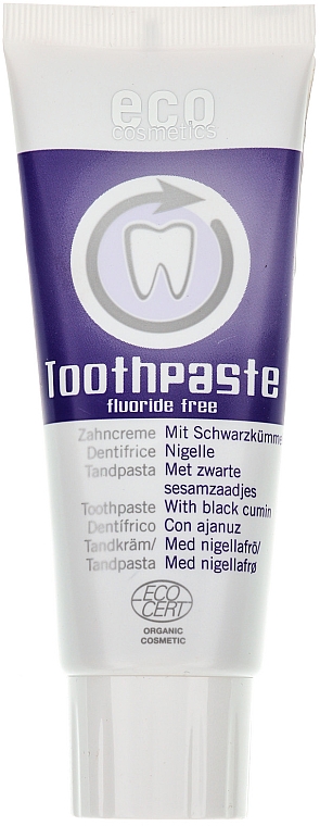 Natürliche Fluoridfreie Zahnpasta mit Schwarzkümmel - Eco Cosmetics — Bild N1