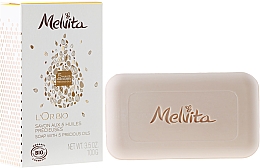 Seife für Gesicht und Körper mit 5 Ölen - Melvita L'Or Bio Soap — Bild N1