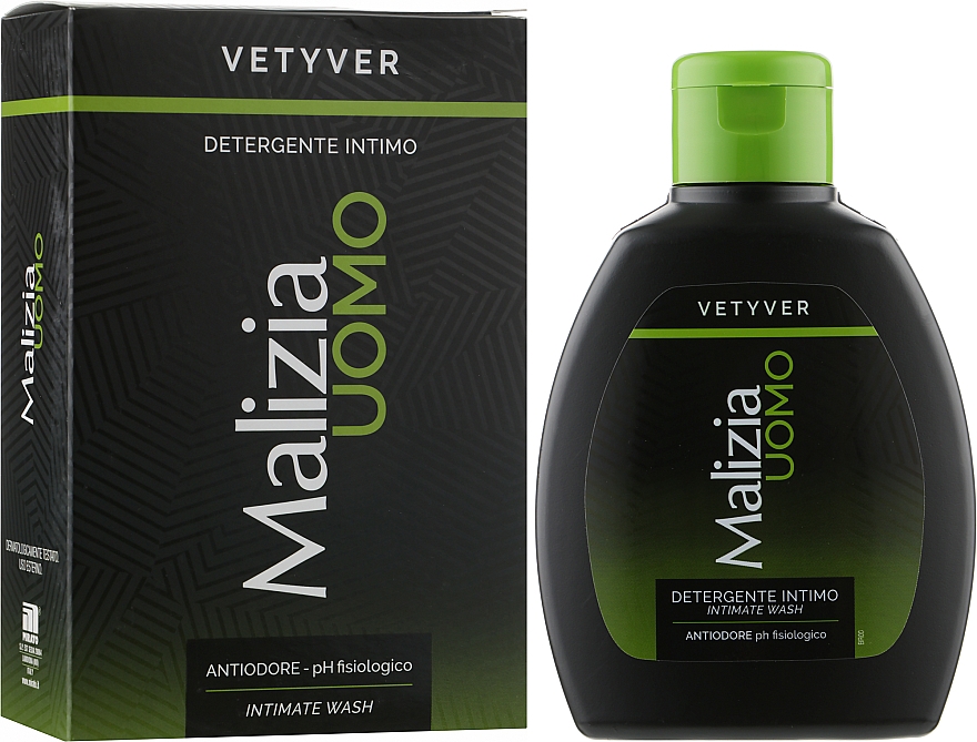 Gel für die Intimhygiene für Männer - Malizia Vetyver Uomo Intimate Wash — Bild N2