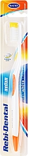 Zahnbürste mittel Rebi-Dental M46 weiß-orange - Mattes — Bild N1
