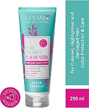Conditioner zum Schutz der Haarfarbe - Urban Pure Coconut & Aloe Vera Hair Conditioner  — Bild N3