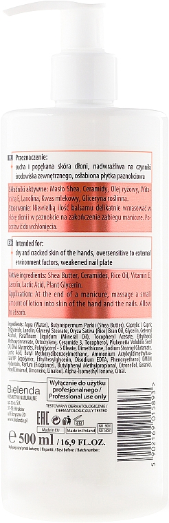 Regenerierender Hand- und Nagelbalsam SPF 6 - Bielenda Professional Hand Program Revitalizing Hand & Nail Balm SPF 6 — Bild N2