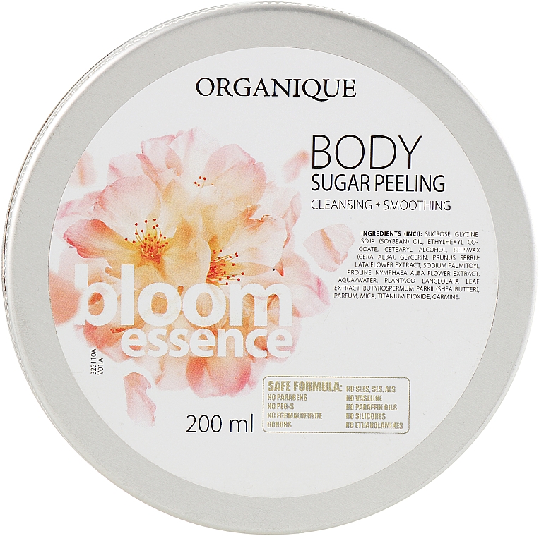 Regenerierendes und glättendes Zucker-Körperpeeling - Organique Bloom Essence Body Sugar Peeling — Bild N2