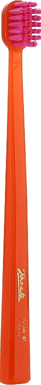 Zahnbürste mittel orange mit rosa - Janeke Toothbrush — Bild N1