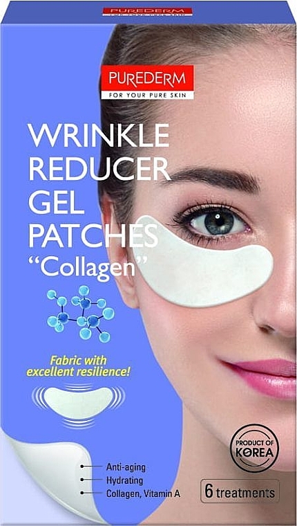 Augenpatches gegen Falten mit Kollagen - Purederm Wrinkle Reducer Gel Patches — Bild N1