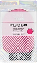 Peelinghandschuh rosa-schwarz - Skinny Tan Pink and Black Exfoliating Mitt — Bild N2