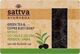 Körperseife mit grünem Tee und Kaffee - Sattva Green Tea & Coffee Body Soap — Bild N1