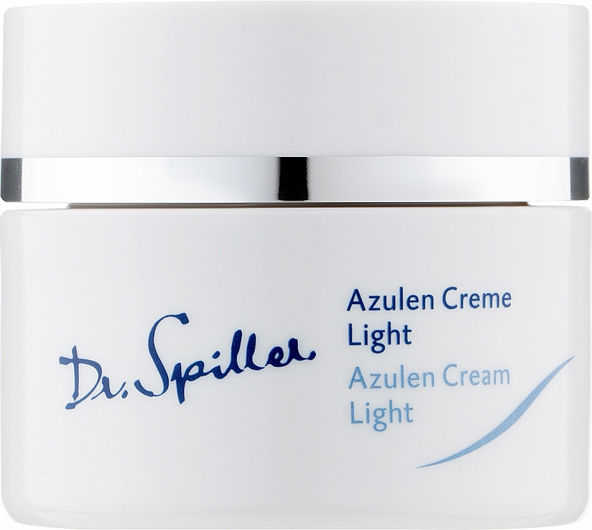 Leichte und beruhigende Gesichtscreme für irritierte, gereizte und empfindliche Haut mit Azulen - Dr. Spiller Azulen Cream Light — Bild N1