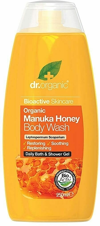 Duschgel Manuka-Honig - Dr. Organic Bioactive Skincare Manuka Honey Body Wash — Bild N2