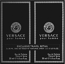 Düfte, Parfümerie und Kosmetik Versace Versace Pour Homme - Duftset (Eau de Toilette/30ml + Eau de Toilette/30ml)