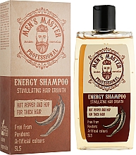 Düfte, Parfümerie und Kosmetik Stimulierendes Shampoo mit rotem Pfeffer, Koffein und Hopfen - Man's Master