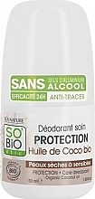 Düfte, Parfümerie und Kosmetik Deo Roll-on mit Kokosöl - So'Bio Etic Protection Care Organic Coconut Oil Deodorant