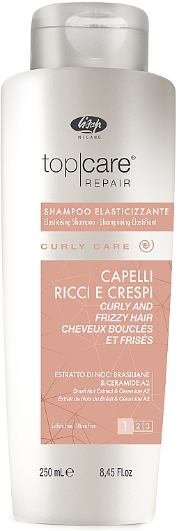 Shampoo für lockiges und widerspenstiges Haar - Lisap Milano Curly Care Elasticising Shampoo — Bild N2