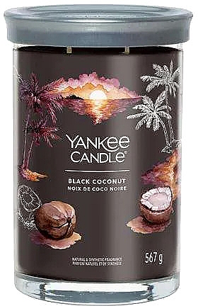 Duftkerze mit Ständer Schwarze Kokosnuss mit 2 Dochten - Yankee Candle Black Coconut Tumbler — Bild N1