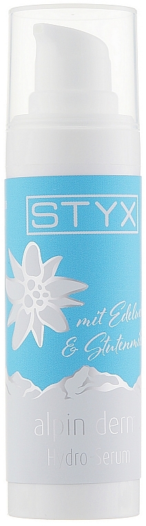 Feuchtigkeitsspendendes Gesichtsserum mit Edelweiß und Stutenmilch - Styx Naturcosmetic Alpin Derm Hydro-Serum with Edelweiss — Bild N1