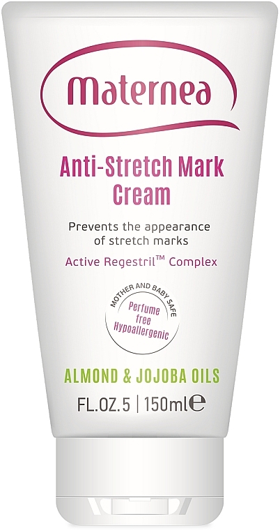 Körpercreme für Schwangere gegen Dehnungsstreifen mit Mandel- und Jojobaöl und Vitamin E, C - Maternea Anti-Stretch Marks Body Cream — Bild N4