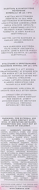 Straffendes Anti-Falten Gesichtsfluid für den Tag SPF 30 - Lumene Lumo Nordic Bloom Anti-Wrinkle & Firm Day Fluid Mineral SPF30 — Bild N3