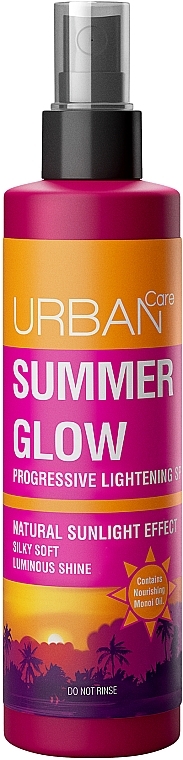 Leuchtendes Haarspray - Urban Care Summer Glow Progressive Lightening Spray  — Bild N2