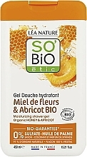 Düfte, Parfümerie und Kosmetik Duschgel Honig und Aprikose - So'Bio Etic Honey & Apricot Moisturizing Shower Gel