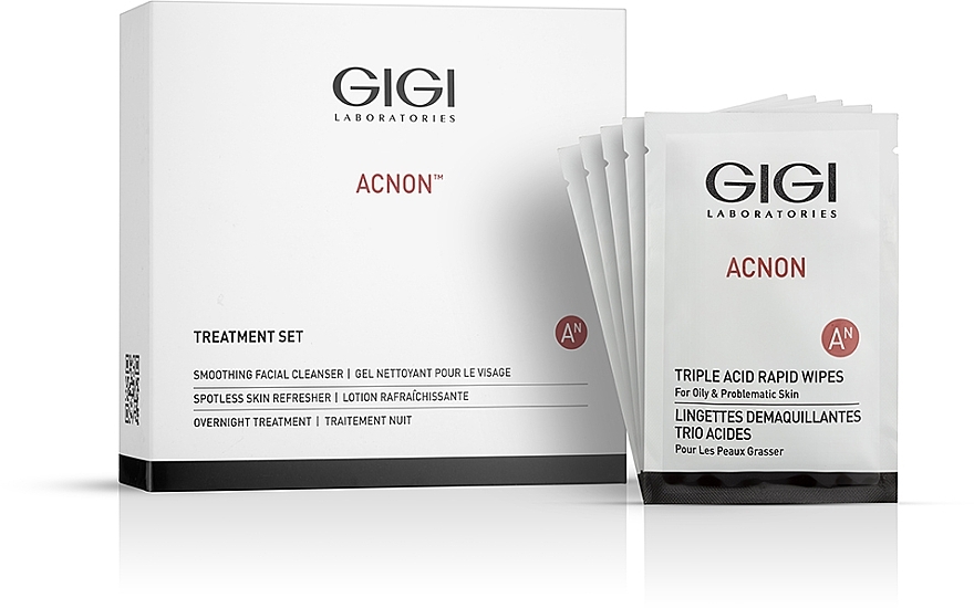 Feuchttücher für das Gesicht - Gigi Acnon Triple Acid Rapid Wipes — Bild N2