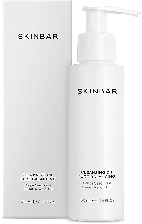 Gesichtsreinigungsöl mit Traubenkernöl und Süßmandelöl - SKINBAR Grape Seed Oil & Sweet Almond Oil Cleansing Oil — Bild N1