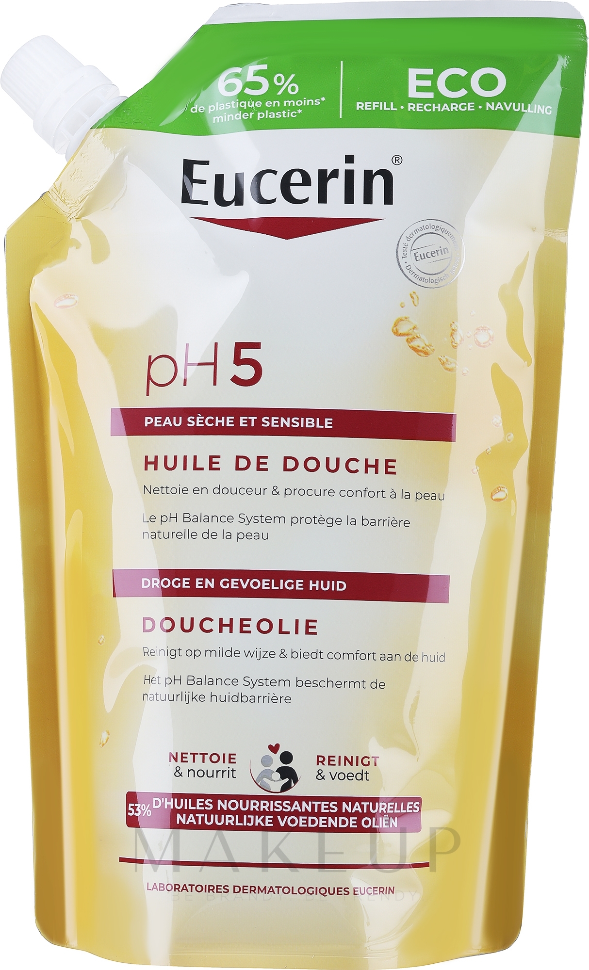 Duschöl für empfindliche Haut - Eucerin pH5 Shower Oil (Doypack) — Bild 400 ml