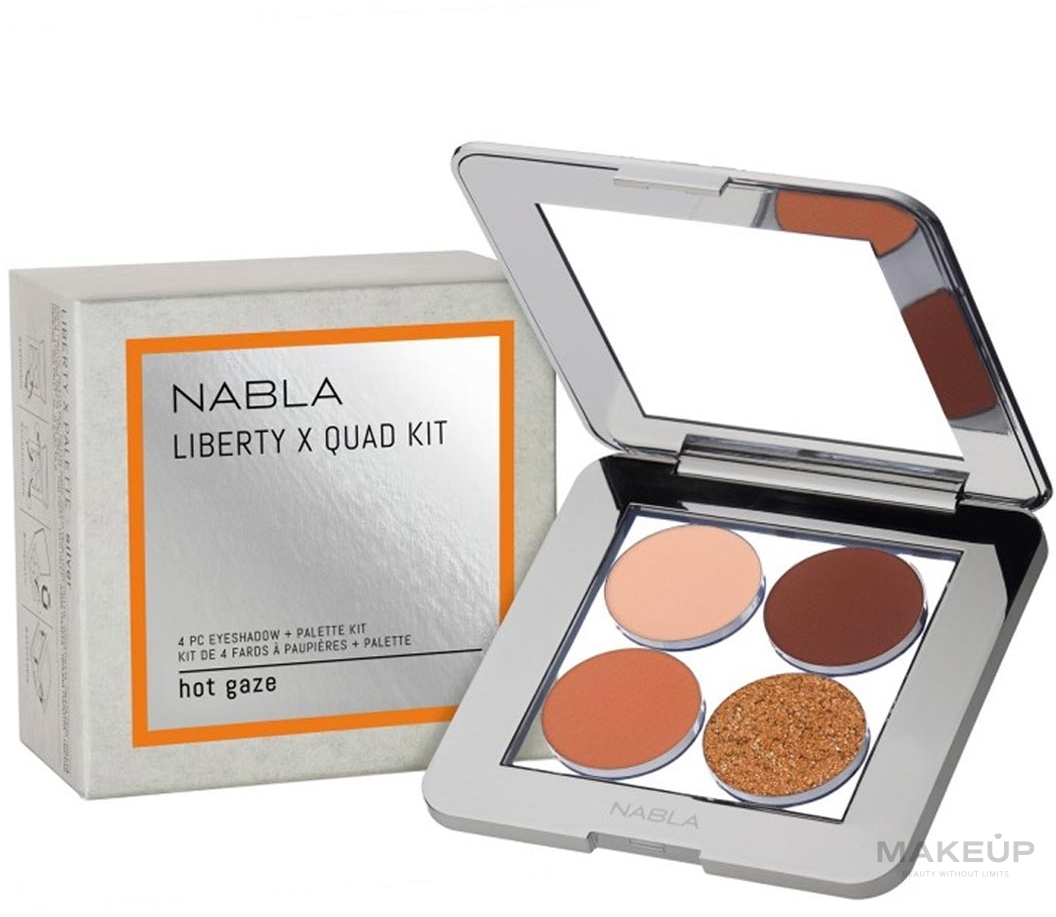 Lidschatten-Palette - Nabla Liberty X Quad Kit Eyeshadow Palette  — Bild Hot Gaze