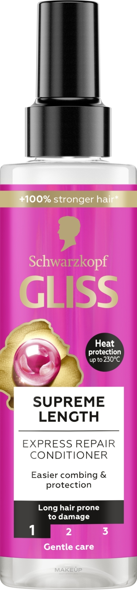 Haarspülung mit Pfingstrose Blume und Biotin - Gliss Kur Supreme Length Conditioner — Bild 200 ml
