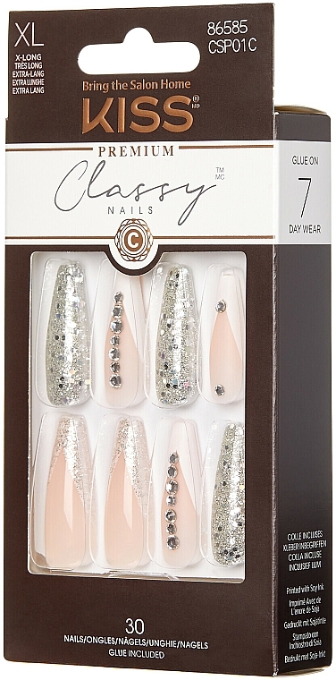 Künstliche Nägel mit Kleber XL - Kiss Classy Nails Premium — Bild N2