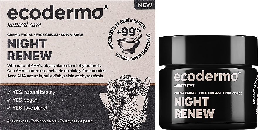 Intensiv reparierende Gesichtscreme für die Nacht - Ecoderma Intensive Repair Night Face Cream — Bild N2