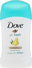 Düfte, Parfümerie und Kosmetik Deostick Antitranspirant - Dove Go Fresh Pear & Aloe Vera Deodorant