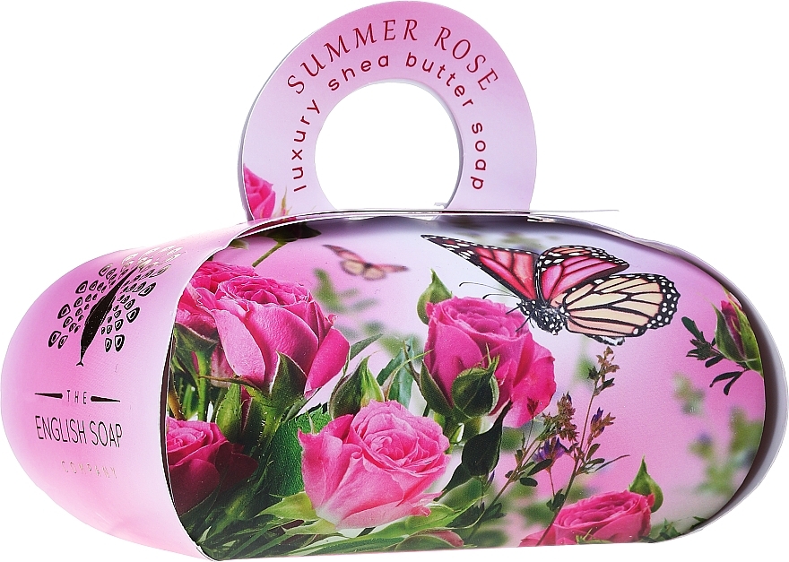 Luxoriöse Seife mit Rosenduft und Sheabutter - The English Soap Company Summer Rose Gift Soap — Bild N1