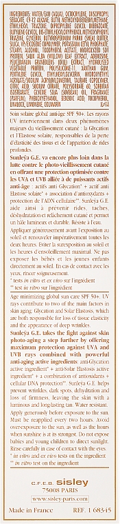 Anti-Aging Sonnenschutzcreme für das Gesicht SPF 50+ - Sisley Sunleya G.E. Age Minimizing Global Sun Care SPF 50/PA+++ — Bild N3