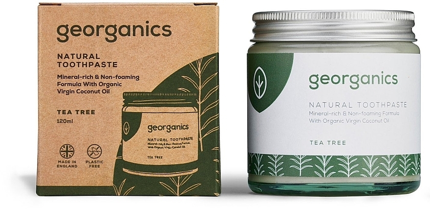 Natürliche Zahnpasta mit Teebaum-Geschmack - Georganics Tea Tree Natural Toothpaste — Bild N3