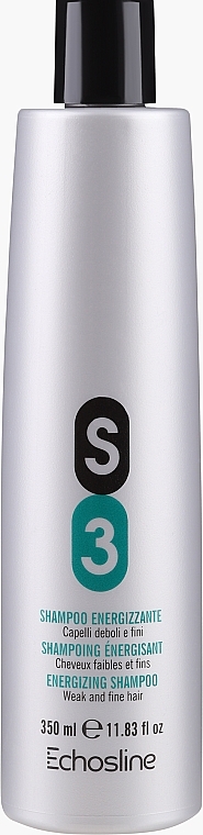 Stärkendes Shampoo für dünnes und geschwächtes Haar - Echosline S3 Invigorating Shampoo