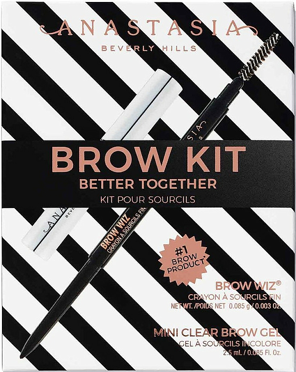 Make-up Set (Augenbrauenstift 0.08g + Augenbrauengel 2.5g) - Anastasia Beverly Hills Better Together Brow Kit Medium Brown — Bild N1