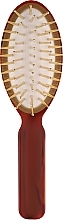 Haarbürste SP09G DBL 18x4,8 cm Schildpatt - Janeke Tortoise Oval Hair Brush Small — Bild N1