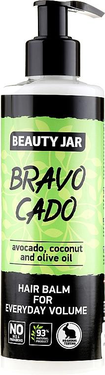Volume Conditioner für täglichen Gebrauch mit Avocado, Kokos und Olivenöl - Beauty Jar Hair Balm For Everyday Volume — Bild N1
