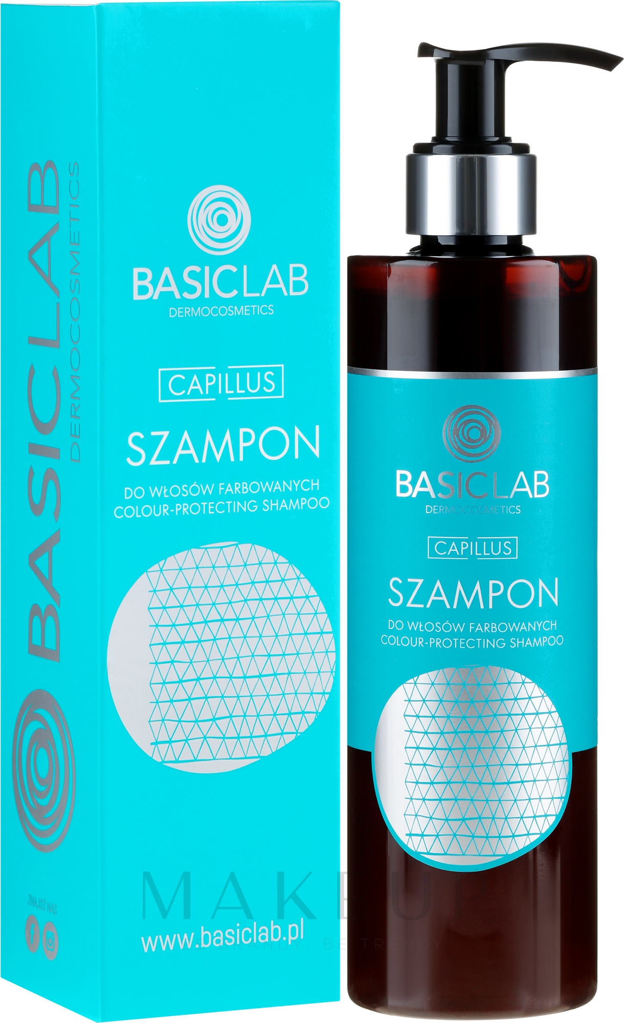 Shampoo mit Papaya-Extrakt und Keratin für gefärbtes Haar - BasicLab Dermocosmetics Capillus Colour Protecting Shampoo — Bild 300 ml