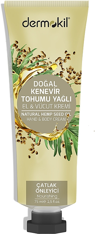Hand- und Körpercreme mit Hanfsamenöl - Dermokil Hand & Body Cream With Hemp Seed Oil — Bild N1