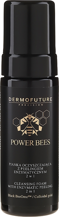 Gesichtsreinigungsschaum mit Enzympeeling - Dermofuture Power Bees Cleansing Foam 2in1