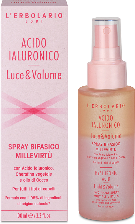 Zweiphasen-Haarspray - L'Erbolario Hyaluronic Acid Two-phase Spray Multiple Virtues — Bild N1