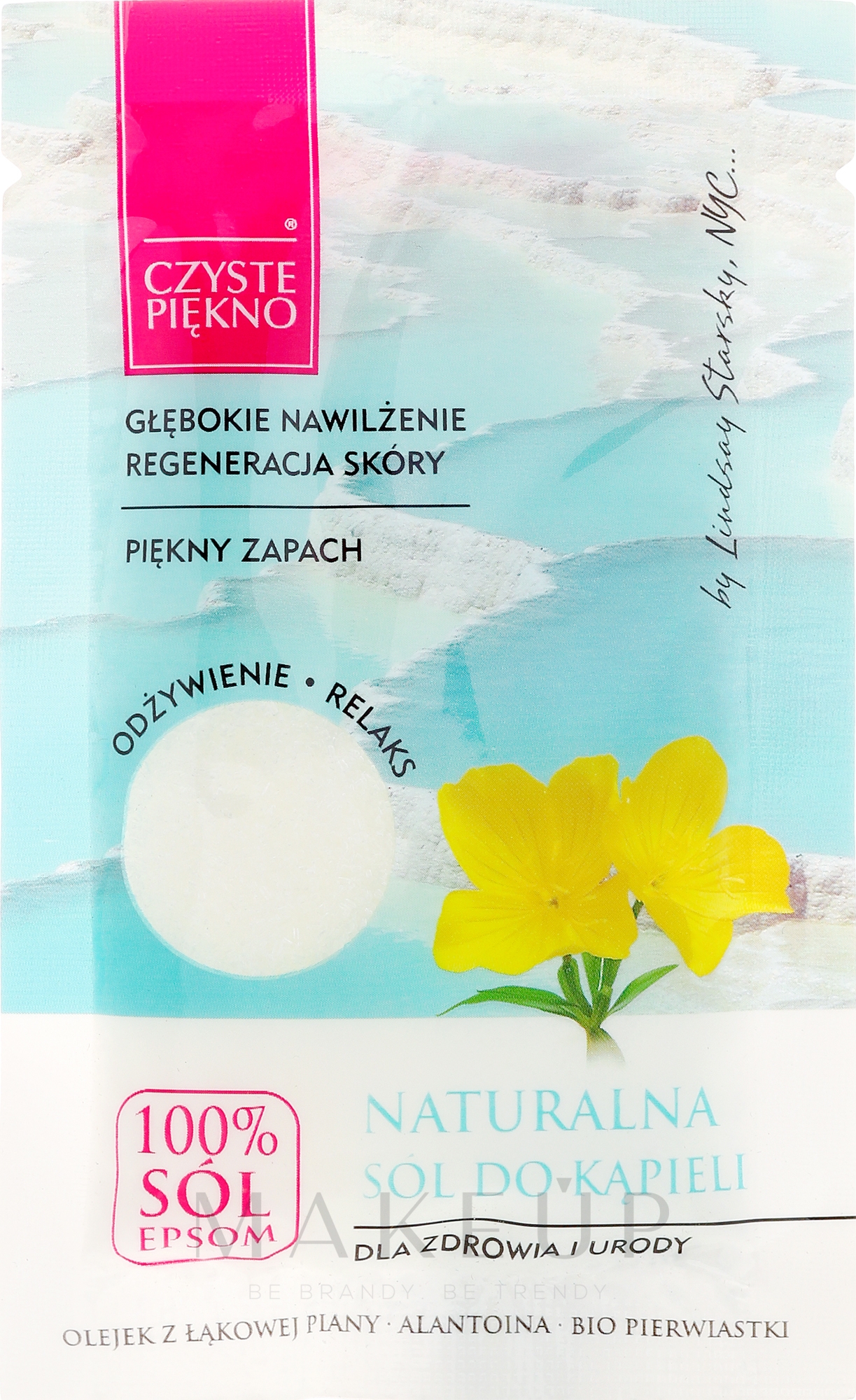 Natürliches Badesalz mit Blütenöl - Czyste Piekno — Bild 40 g