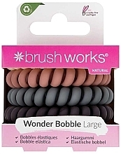 Düfte, Parfümerie und Kosmetik Haargummi 5 St. - Brushworks Wonder Bobble Large Natural