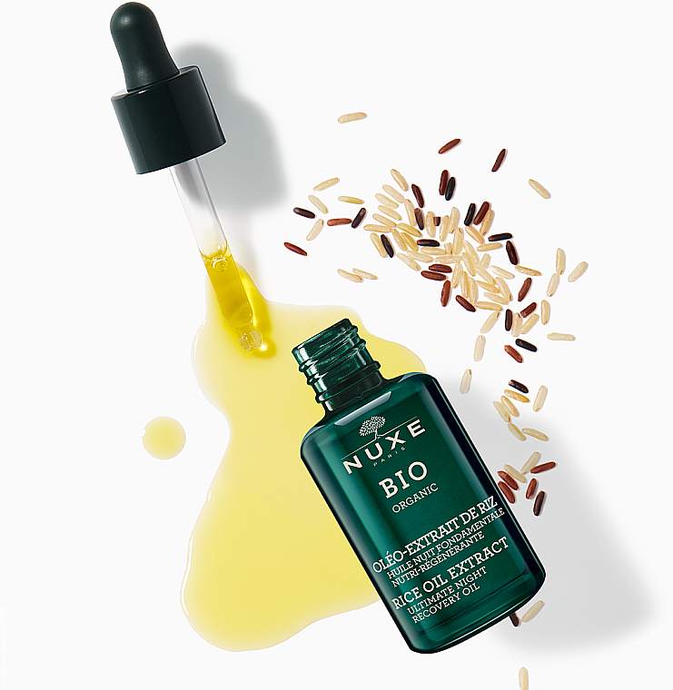 Bioorganisches nährendes und regenerierendes Nachtöl für das Gesicht mit Reisölextrakt - Nuxe Bio Organic Ultimate Night Recovery Oil — Bild N3