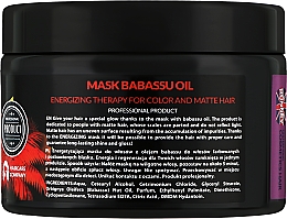 Energetisierende Haarmaske für coloriertes Haar mit Babassuöl - Ronney Mask Babassu Oil Energizing Therapy — Bild N2