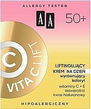 Glättende Tagescreme für das Gesicht mit Lifting-Effekt 50+ - AA Vita C Lift Lifting Day Cream — Bild N3