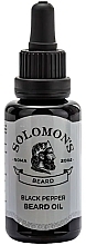 Düfte, Parfümerie und Kosmetik Bartöl Schwarzer Pfeffer - Solomon's Beard Oil Black Pepper