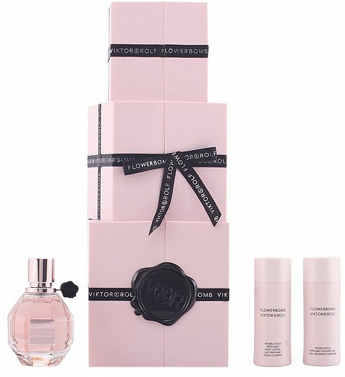 Viktor & Rolf Flowerbomb - Duftset (Eau de Parfum 50ml + Körperlotion 50ml + Duschgel 50ml)