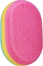 Düfte, Parfümerie und Kosmetik Badeschwamm oval 30468 rosa-gelb-grün - Top Choice